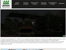 Tablet Screenshot of parqueindustrialmalambo.com